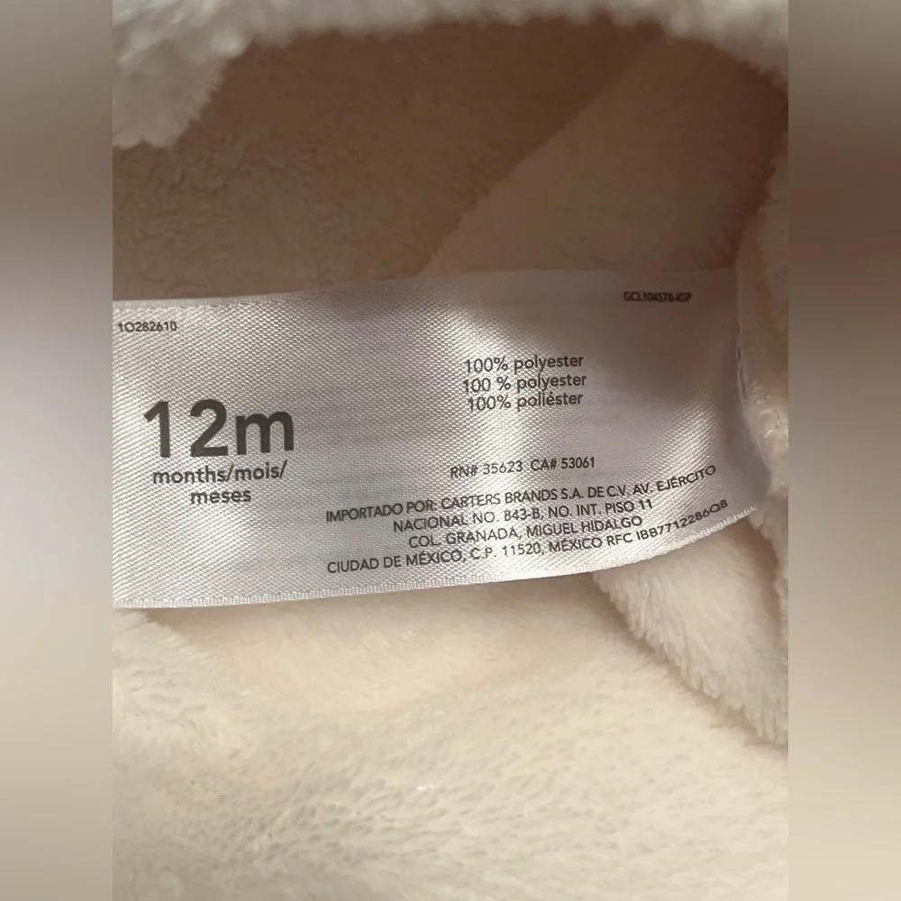 Carter's Soft White Kids Hoodie